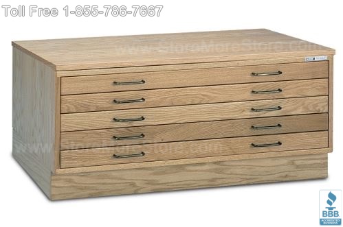 木质平面文件柜，存放建筑平面图纸