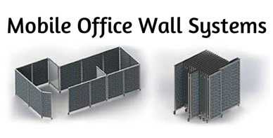 移动办公墙系统采用折叠隔板