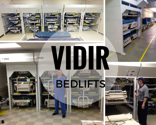 Vidir Bedlifts储存医院床和担架