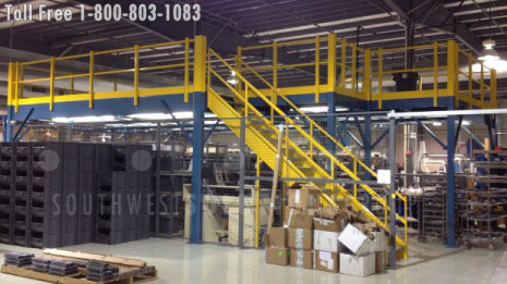 mezzanine-storage-platforms-wire-partitions