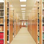 高密度紧凑型书架搁架系统库书籍存储